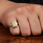 انگشتر نقره مردانه کد 28905