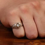 انگشتر نقره مردانه کد 28907