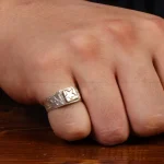 انگشتر نقره مردانه کد 28908