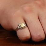 انگشتر نقره مردانه کد 28909