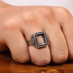 رکاب نقره مردانه کد 29273