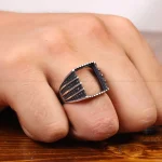 رکاب نقره مردانه کد 29274