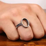 رکاب نقره مردانه کد 29285