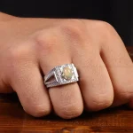 انگشتر اوپال مردانه کد 29449