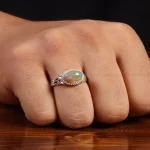 انگشتر اوپال مردانه کد 29459