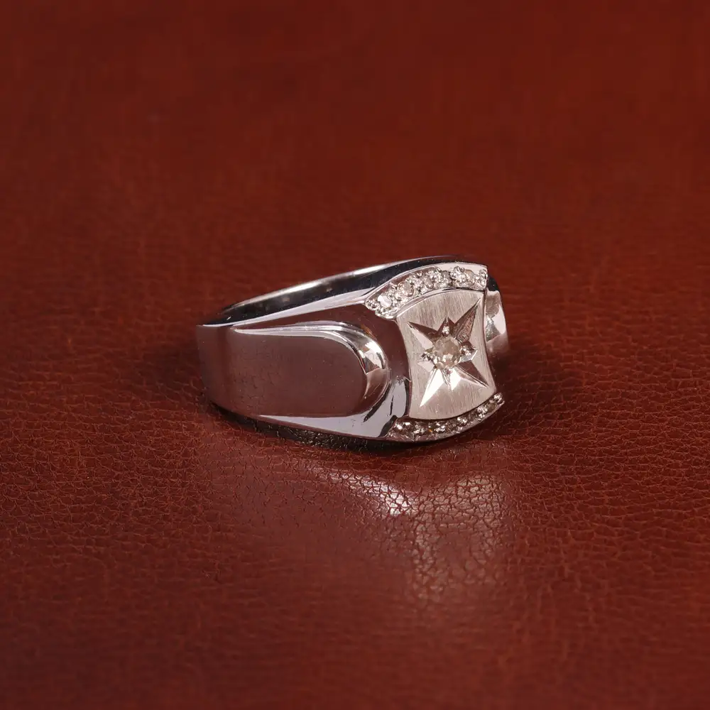 انگشتر نقره مردانه کد 29654