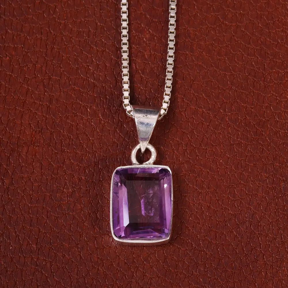 گردنبند آمیتیست زنانه کد 29696