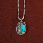 گردنبند فیروزه زنانه کد 29714