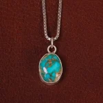 گردنبند فیروزه زنانه کد 29737