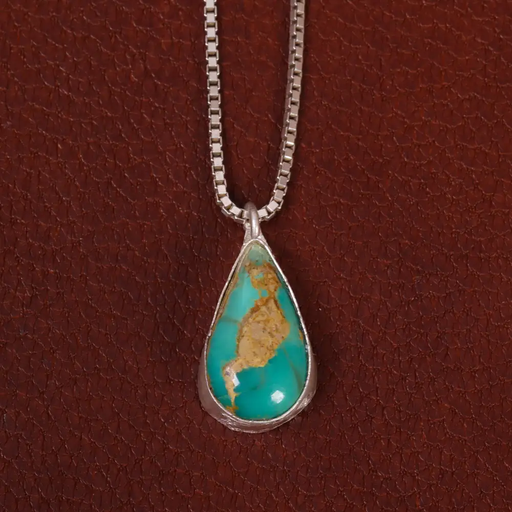 گردنبند فیروزه زنانه کد 29744