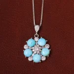 گردنبند فیروزه زنانه کد 29754