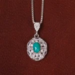 گردنبند فیروزه زنانه کد 29755