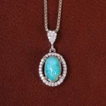 گردنبند فیروزه زنانه کد 29756