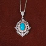 گردنبند فیروزه زنانه کد 29758