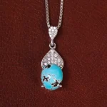 گردنبند فیروزه زنانه کد 29759