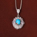 گردنبند فیروزه زنانه کد 29761