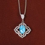 گردنبند فیروزه زنانه کد 29764