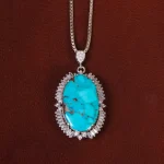 گردنبند فیروزه زنانه کد 29872