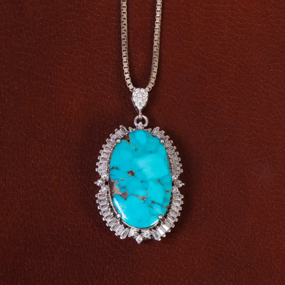 گردنبند فیروزه زنانه کد 29872