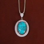 گردنبند فیروزه زنانه کد 29877