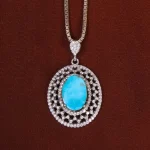 گردنبند فیروزه زنانه کد 29879