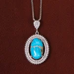 گردنبند فیروزه زنانه کد 29883