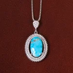 گردنبند فیروزه زنانه کد 29886