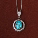 گردنبند فیروزه زنانه کد 29899