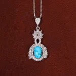 گردنبند فیروزه زنانه کد 29902