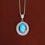 گردنبند فیروزه زنانه کد 29909