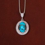 گردنبند فیروزه زنانه کد 29911