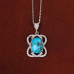 گردنبند فیروزه زنانه کد 29921