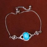 دستبند فیروزه زنانه کد 29932