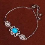 دستبند فیروزه زنانه کد 29939