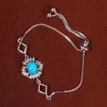 دستبند فیروزه زنانه کد 29944