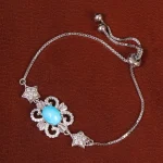 دستبند فیروزه زنانه کد 29945