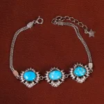 دستبند فیروزه زنانه کد 29954