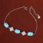 دستبند فیروزه زنانه کد 29958