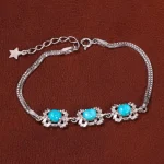 دستبند فیروزه زنانه کد 30224