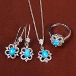 نیم ست فیروزه زنانه کد 30249