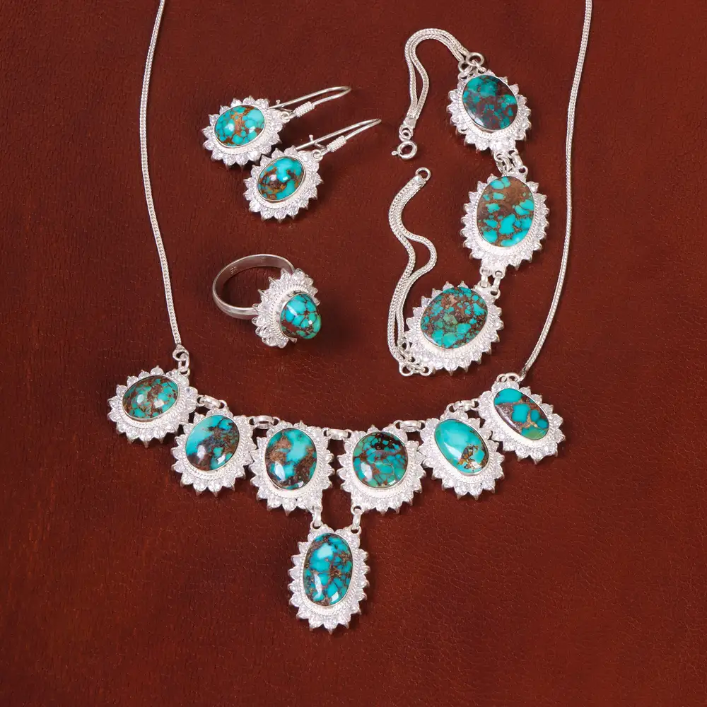 سرویس فیروزه زنانه کد 30255