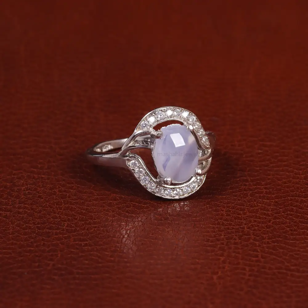 انگشتر عقیق سوسنی زنانه کد 30278