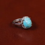 انگشتر فیروزه شجری زنانه کد 30293