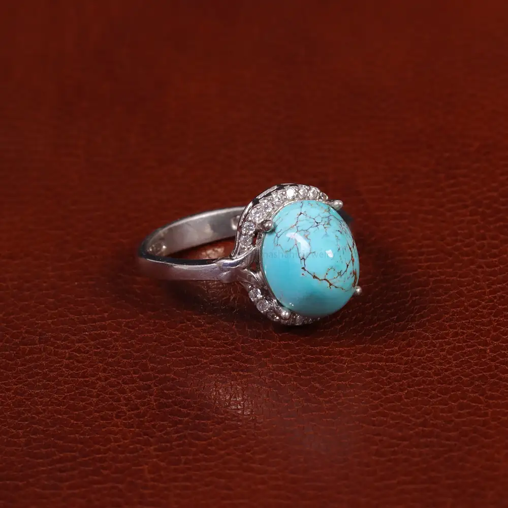 انگشتر فیروزه شجری زنانه کد 30293