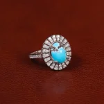 انگشتر فیروزه شجری زنانه کد 30298