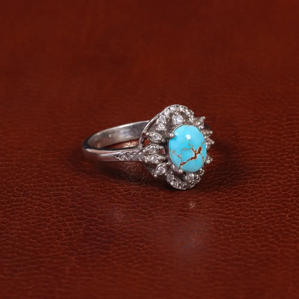 انگشتر فیروزه شجری زنانه کد 30316