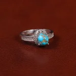 انگشتر فیروزه شجری زنانه کد 30340