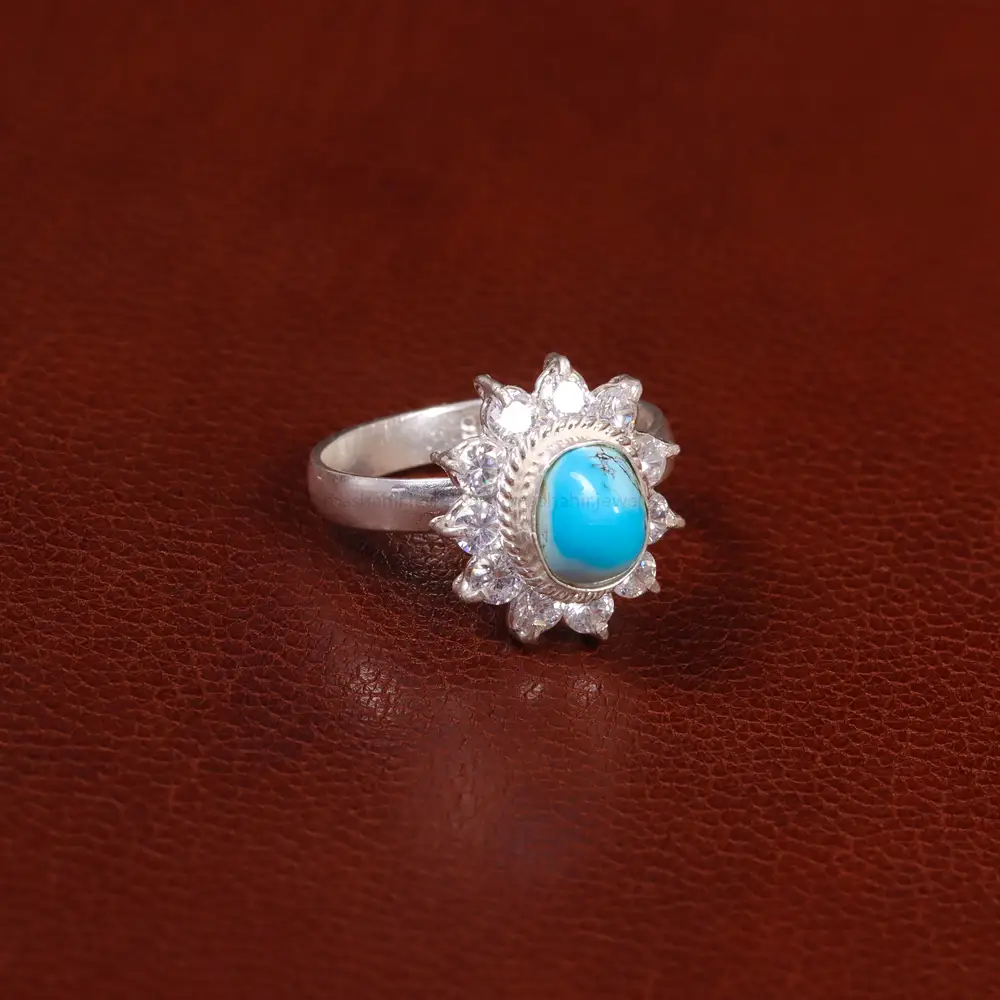 انگشتر فیروزه شجری زنانه کد 30347