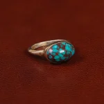 انگشتر فیروزه شجری زنانه کد 30357