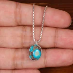 گردنبند فیروزه زنانه کد 29716